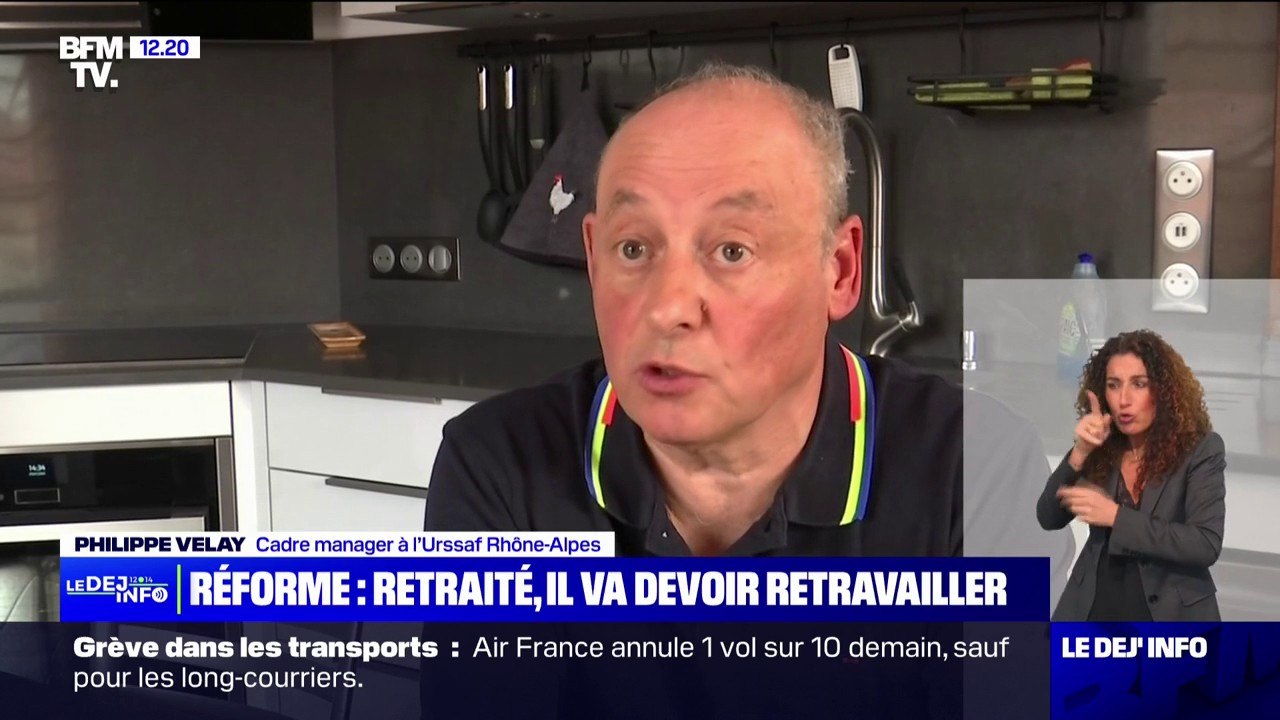 En raison de la réforme des retraites, ce jeune retraité devra reprendre le travail 6 mois de plus pour garder sa pension à taux plein