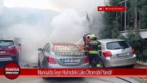 Manisa'da Seyir Halindeki Lüks Araç Yandı! (2)