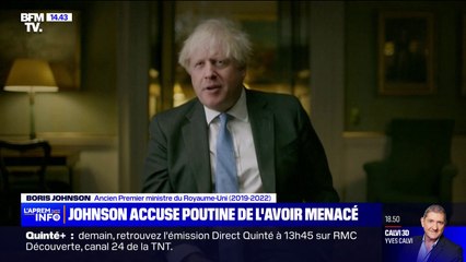 "Avec un missile, ça prendrait une minute": Boris Johnson accuse Vladimir Poutine de l'avoir menacé
