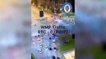Shocking video shows drunk driver crash £70k Maserati into traffic lights in front of stunned police officers