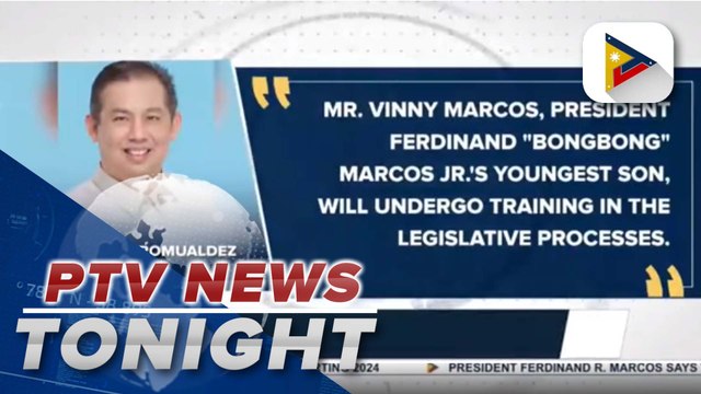 Speaker Romualdez confirms presidential son Vinny Marcos' internship at the Lower House