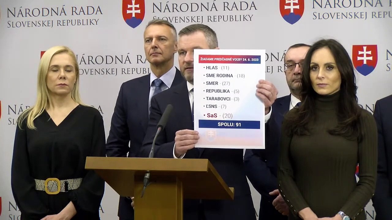 ZÁZNAM: Pellegrini vyzýva SaS na podporu júnového termínu volieb