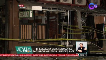 'Di bababa sa lima, sugatan sa pagsabog ng LPG sa laundry shop | SONA