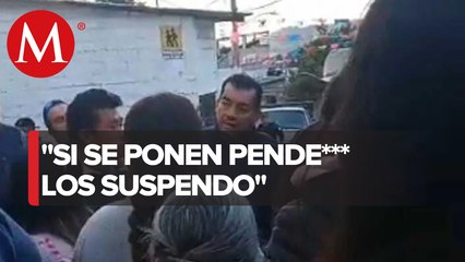 Alcalde chiapaneco insulta a pobladores cuando le piden arreglar desabasto de agua