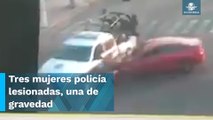 Choca patrulla municipal en Neza; percance deja cinco heridos