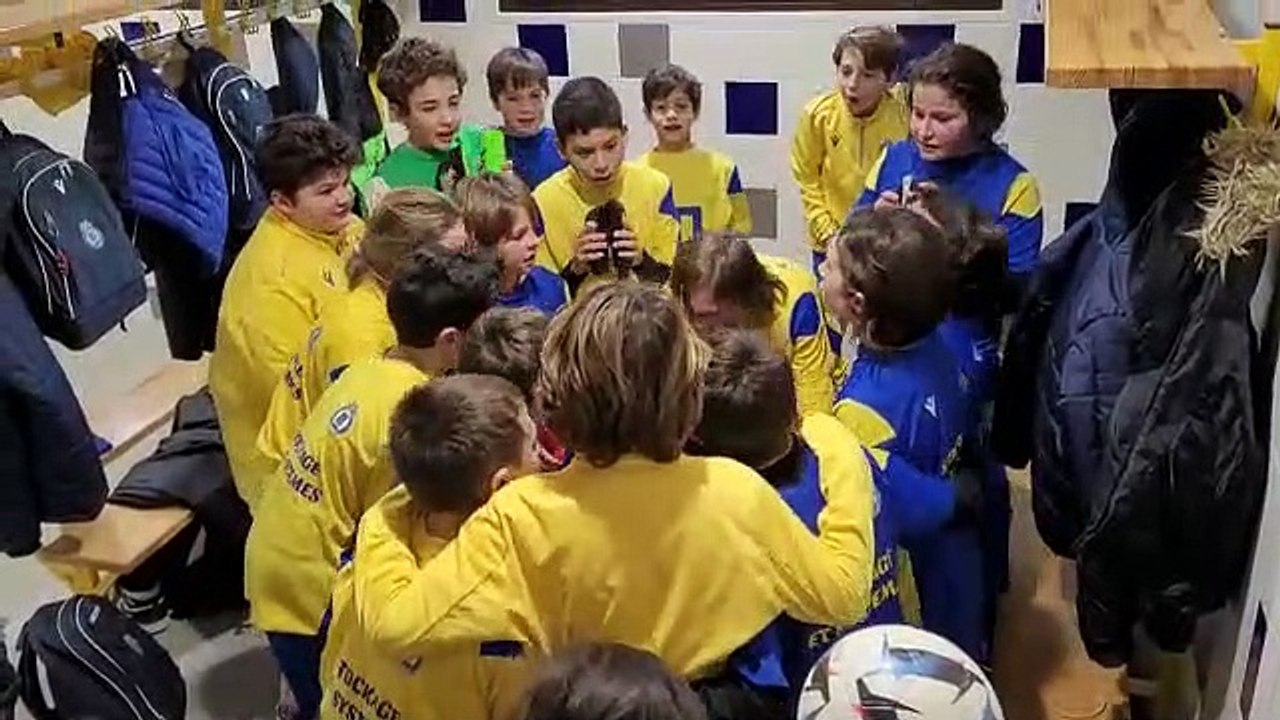 Les 2 équipes U12 ont fétes leurs victoire ensemble lors du plateau organisé le 28 Janvier