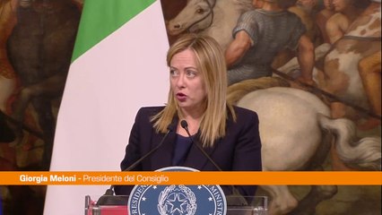 Migranti, Meloni "Lavorare insieme in Europa contro i flussi illegali"