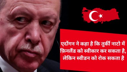 एर्दोगन ने कहा है कि तुर्की नाटो में फ़िनलैंड को स्वीकार कर सकता है, लेकिन स्वीडन को रोक सकता है (International news hindi mein)