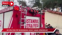 Beyoğlu'nda iki gecekonduda çıkan yangın söndürüldü