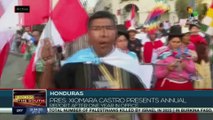 FTS 12:30 30-01: Honduran pres. Xiomara Castro presents official annual report
