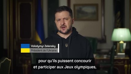 Paris 2024 - Zelensky ne veut pas des athlètes russes : "Le mouvement olympique et les États terroristes ne doivent absolument pas se croiser."