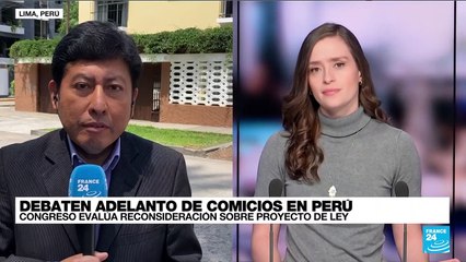 Informe desde Lima: reconsideración sobre adelanto de los comicios se debate en el Congreso peruano