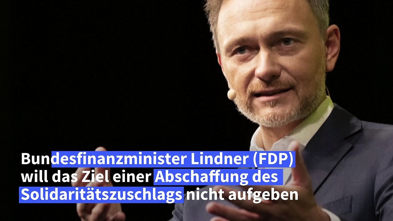 Lindner setzt weiter auf vollständige Abschaffung des Solis
