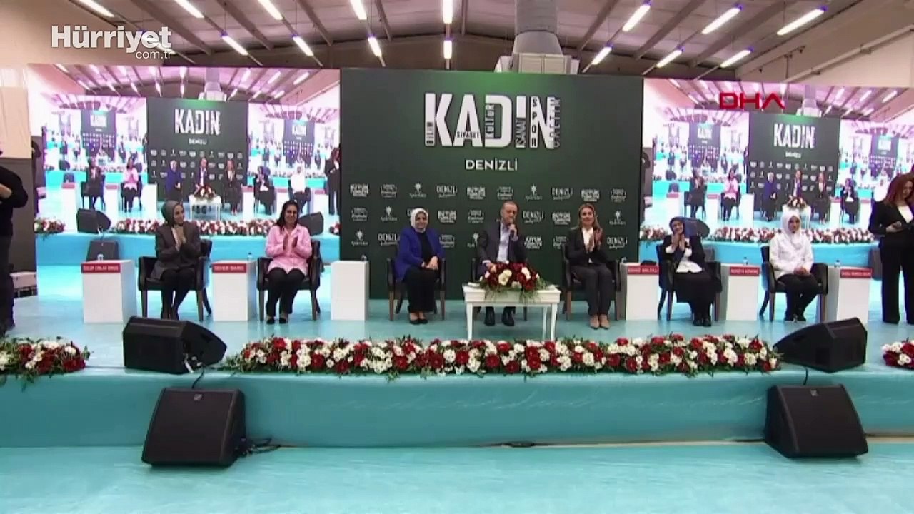 Cumhurbaşkanı Erdoğan, Denizli'de 'Kadınlarla Büyük Türkiye Yolunda Buluşması' programına katıldı