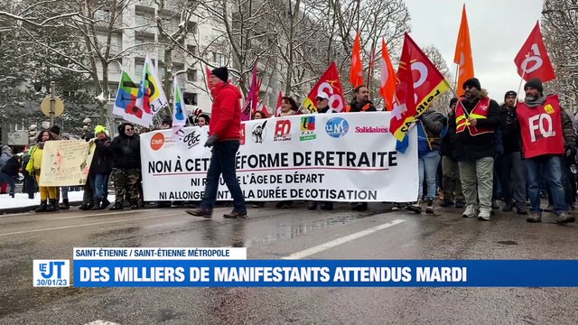 À la Une : Une nouvelle manifestation contre les retraites / Le budget à l'ordre du jour à Saint-Étienne / Une nouvelle défaite pour les verts / 15 groupes de Brass band à Saint-Étienne.