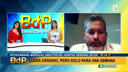 "Necesitamos suplir 50 balones de oxígeno por día", afirma director de Hospital Regional de Ica