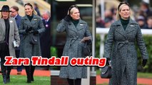 Zara Tindall attends Cheltenham Festival Trial at the racecourse