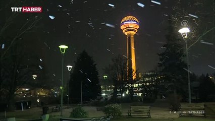 Ankara'da kar yağışı etkili oldu