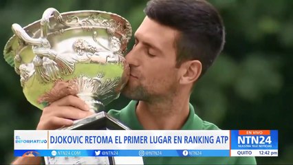 Novak Djokovic celebró su título en el Abierto de Australia