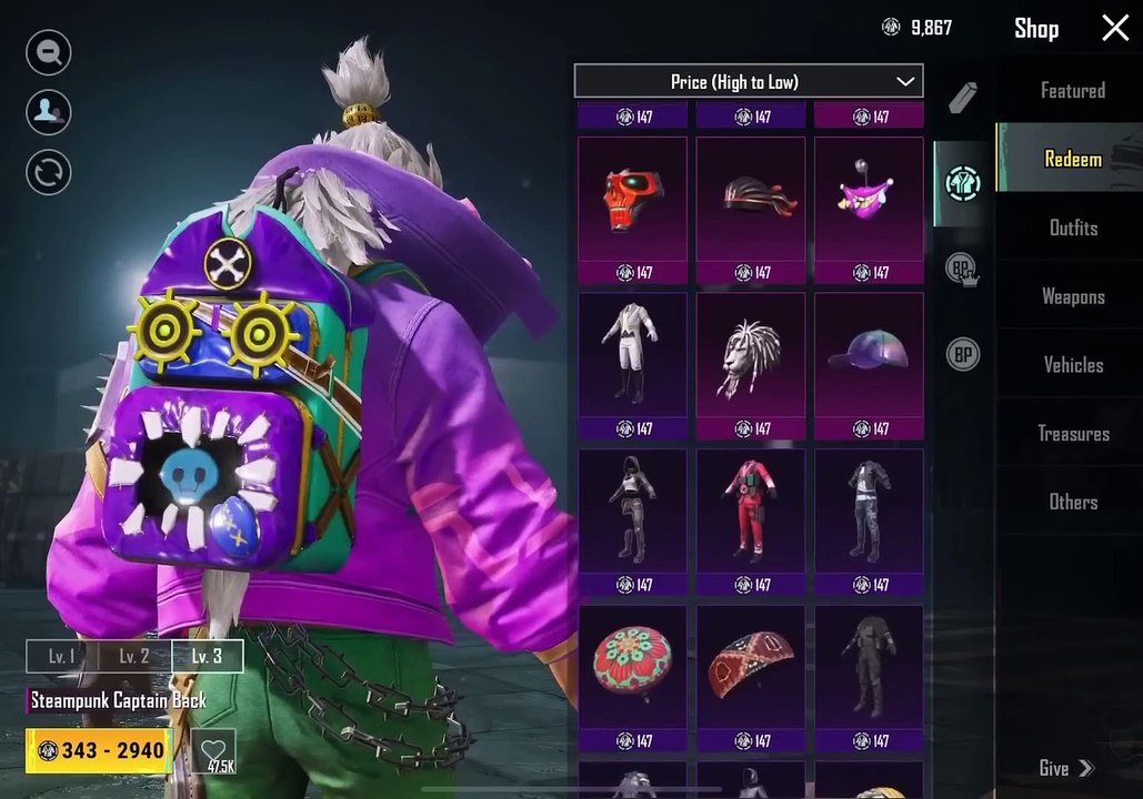 Get Free Permanent Rewards _ Free Bag Pack Skin _ Free Gun Skin _PUBGM R.G