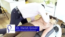 Student from Jammu & Kashmir having spine issue getting chiropractic alignment _ Dr. Harish Grover