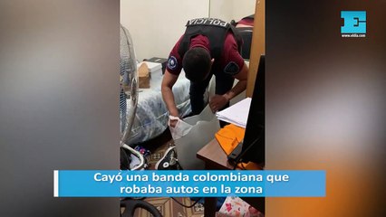 Cayó una banda colombiana que robaba autos en la zona
