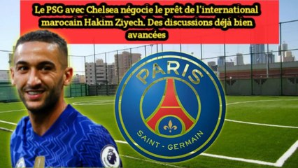 Le joueur Marocain Hakim Ziyech au Paris Saint-Germain