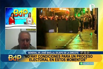 Baella: "adelanto electoral no es solución a la crisis, la izquierda radical busca Asamblea Constituyente"