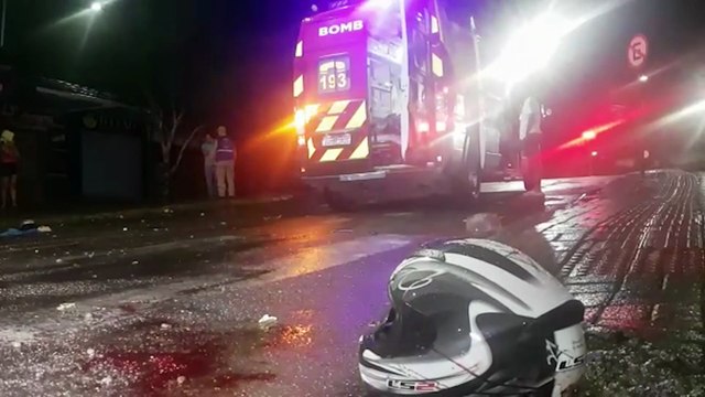 Motociclista sofre fratura no braço após acidente na Av. Carlos Gomes