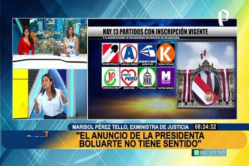 Marisol Pérez Tello: "Se debe trabajar por una alianza electoral y de gobierno"
