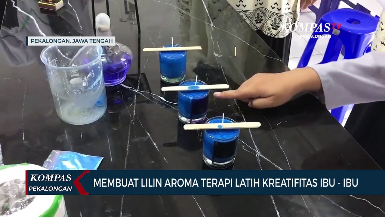 Membuat Lilin Aroma Terapi Latih Kreatifitas Ibu - ibu