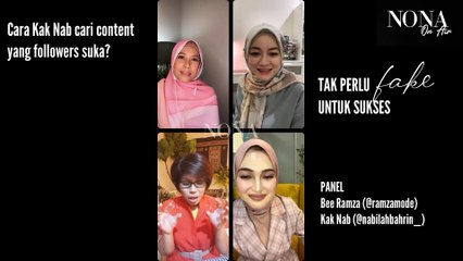 Tak Perlu Fake Untuk Sukses! Kak Nab & Bee Ramza Dedah Ilmu Jujur Bisnes Online