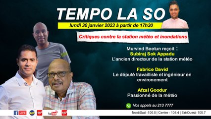 Tempo la So : Critiques contre la station météo et inondations.
