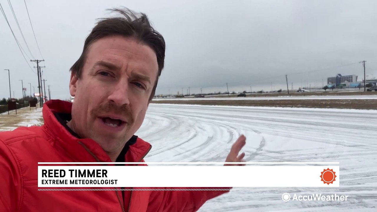 Freezing rain and sleet create treacherous conditions across the South