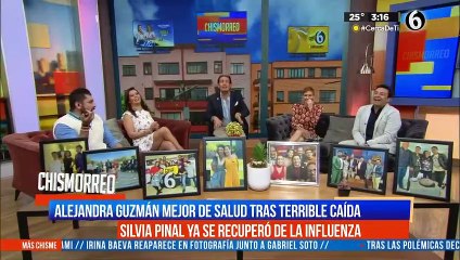 Alejandra Guzmán se recupera de su caída durante show