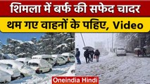 Himachal Pradesh: Shimla के नारकंडा में बर्फबारी,चारों तरफ बर्फ की मोटी परत | वनइंडिया हिंदी #Shorts