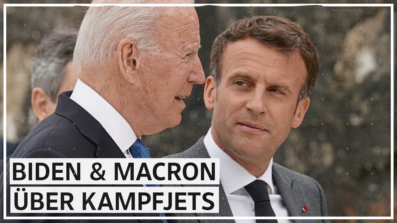 Kampfjets für die Ukraine: Biden sagt 'Nein', Macron 'vielleicht'