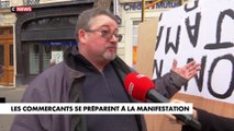 Spéciale retraites: Les commerçants parisiens présents sur le parcours de la manifestation cet après-midi se préparent - Regardez