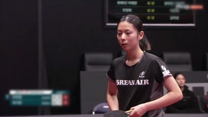 '백핸드 달인' 박가현, 승률 1위 주천희 제압...대한항공 2위 도약 / YTN