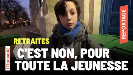 "Cette réforme des retraites va accroître le chômage des jeunes", Manès Nadel, lycéen