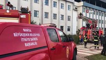Manisa CBÜ Hastanesinin Çatısında Çıkan Yangın Panik Yarattı!