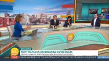 Matt Hancock grilled by Kate Garraway on GMB