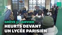 Réforme des retraites : des heurts éclatent devant un lycée parisien