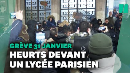 Réforme des retraites : des heurts éclatent devant un lycée parisien