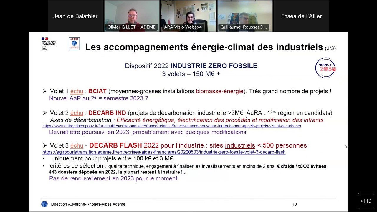 Webinaire énergie et France 2030