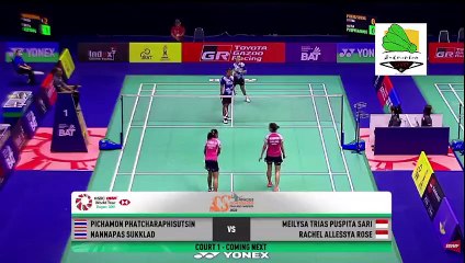 Meillysa Trias Puspita  Sari/Rachel Allessya Rose VS Pichamon Phatcharap/Nannapas Sukklad | Thailand Masters 2023