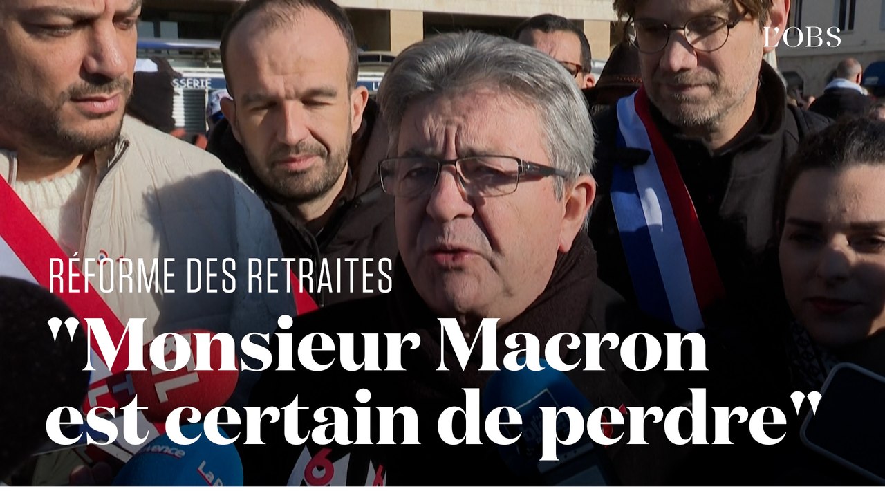Mélenchon appelle à "l'insurrection citoyenne" contre la réforme des retraites