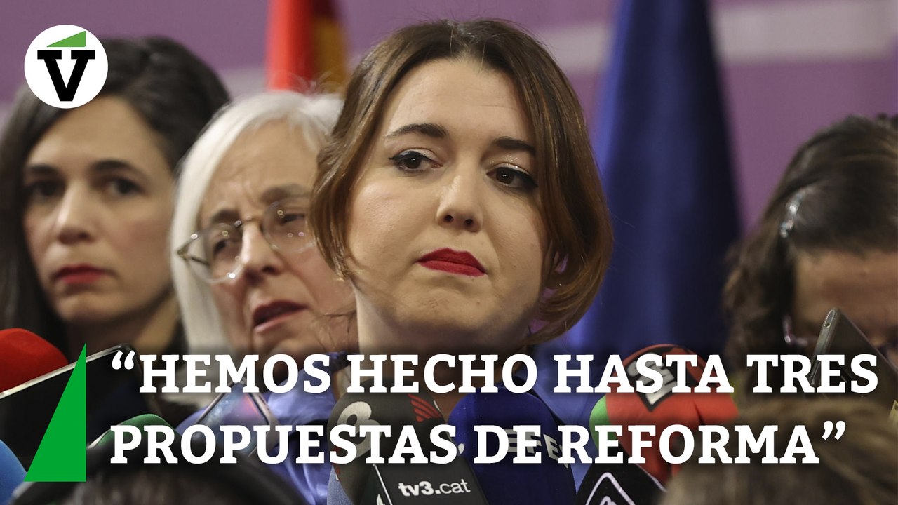 Ángela Rodríguez: "Hemos hecho hasta tres propuestas de reforma del Código Penal"