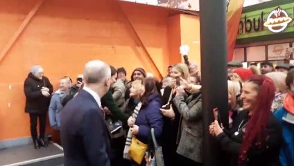 Watch the Princess of Wales Kate Middleton meet the public as she arrives at Leeds Kirkgate Market