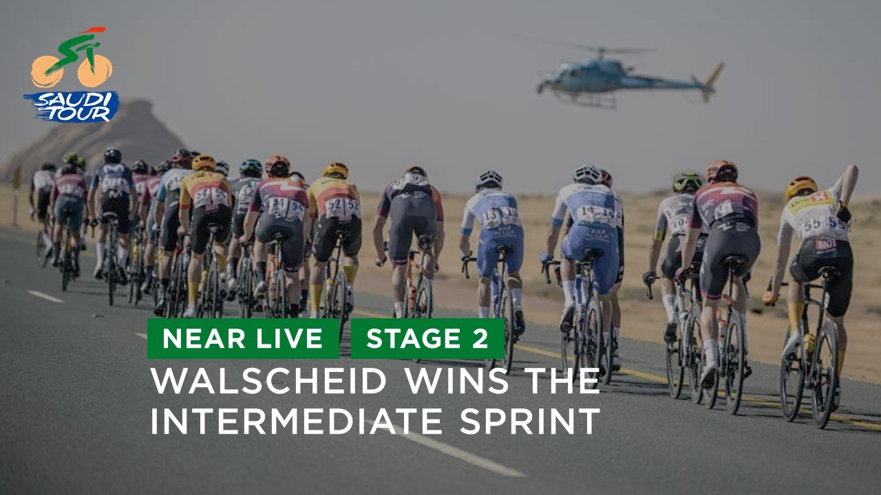 Walscheid wins the intermediate sprint - Stage 2 - #SaudiTour 2023